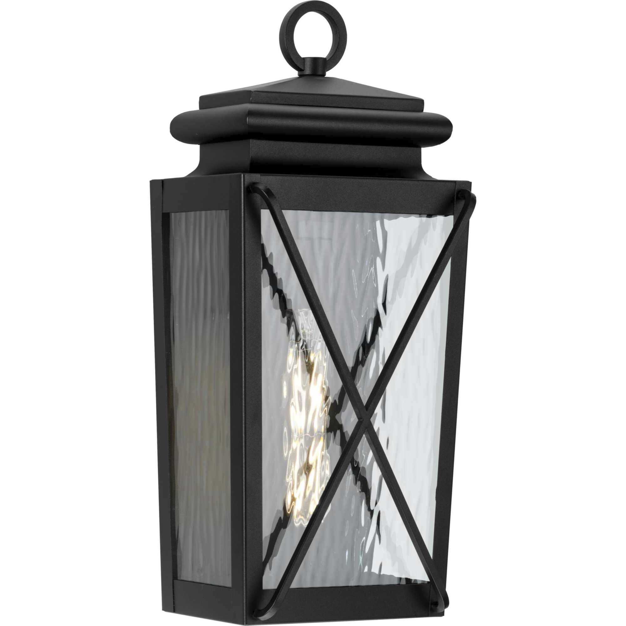 Wakeford 1 Light 17.88 inch Textured Black Wall Lantern