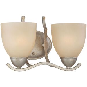 Triton 2 Light 12 inch Silver Vanity Light Wall Light