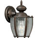 Roman Bronze 1 Light 10 inch Roman Bronze Outdoor Wall Lantern