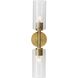 Cofield 2 Light 5.62 inch Vintage Brass Wall Bracket Wall Light