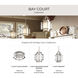 Bay Court 1 Light 11.75 inch Brushed Nickel Foyer Pendant Ceiling Light