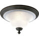 Melbourne 3 Light 17 inch Espresso Flush Mount Ceiling Light