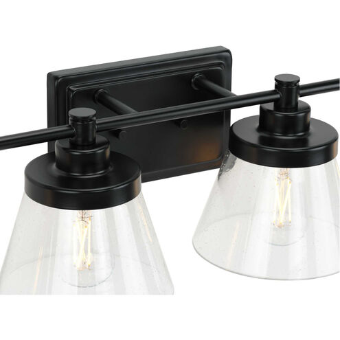 Hinton 4 Light 34 inch Matte Black Bath Vanity Wall Light