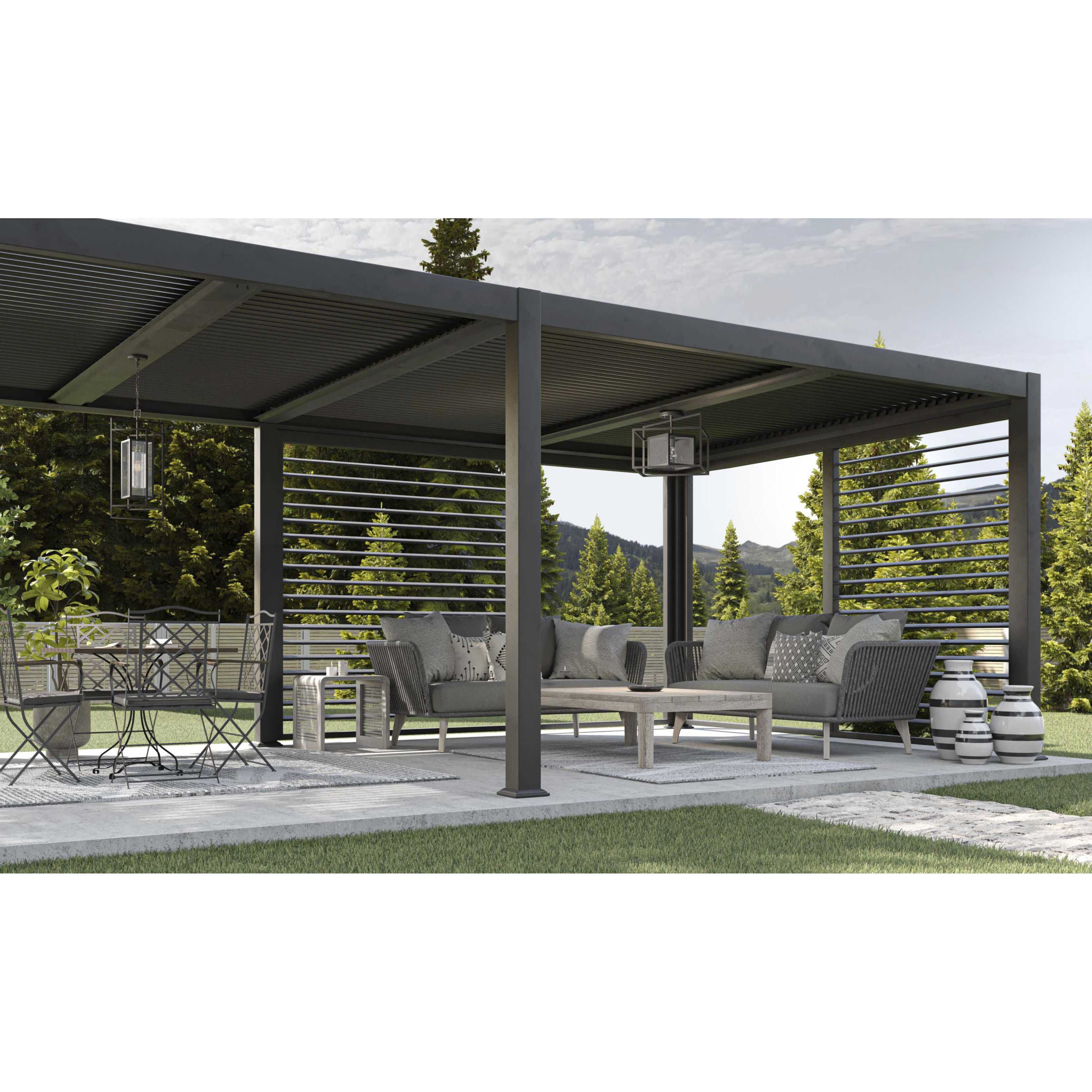 Navarre 1 Light Matte Black Outdoor Pendant