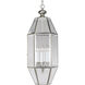 Bound Beveled Glass 6 Light 12.25 inch Brushed Nickel Hall & Foyer Ceiling Light