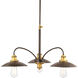 Archives 3 Light 28 inch Antique Bronze Chandelier Ceiling Light