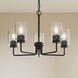 Merry 5 Light 22 inch Black Chandelier Ceiling Light