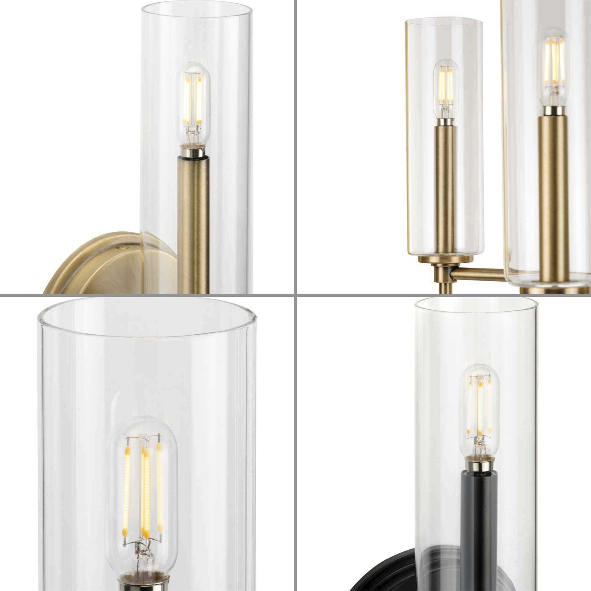 Elara Clear 3 inch Glass Cylinder Shade