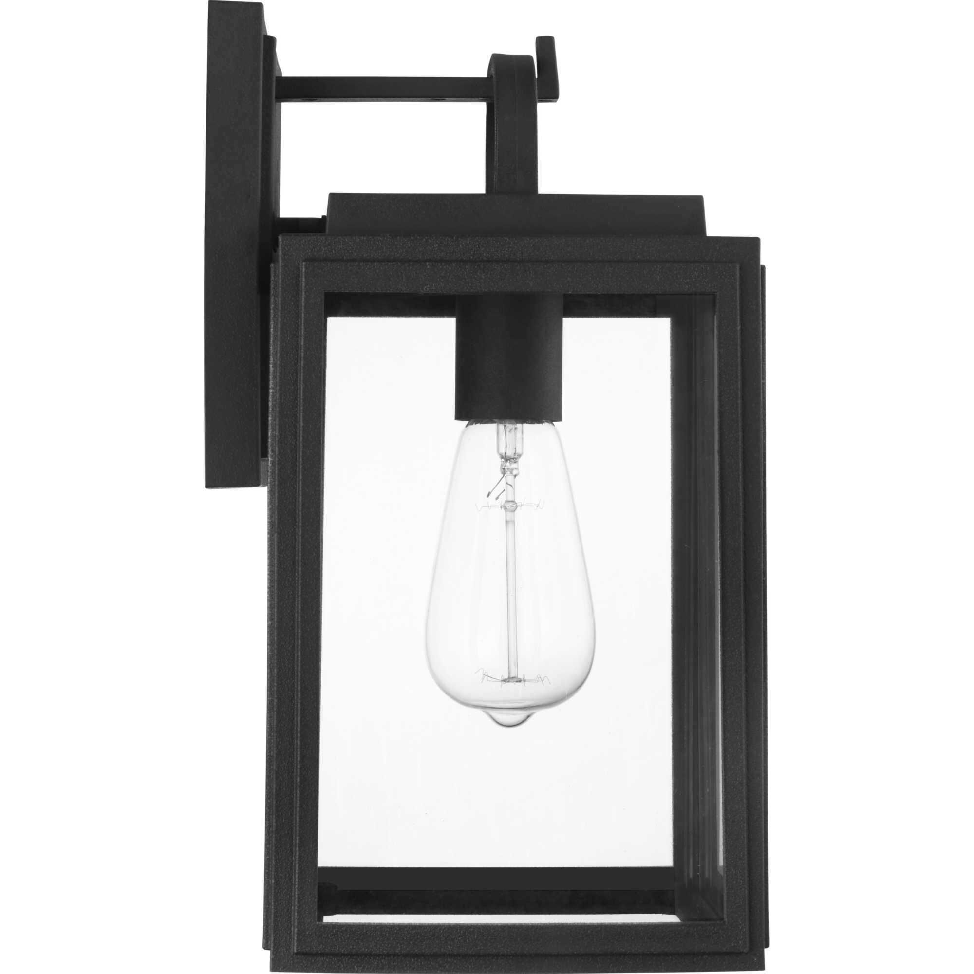 Grandbury 1 Light 14 inch Textured Black Outdoor Wall Lantern, with DURASHIELD, Medium