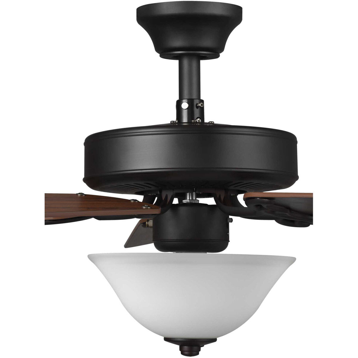 Builder 52 inch Architectural Bronze with Medium Cherry/Classic Walnut Blades Ceiling Fan