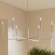 Reines 6 Light 32 inch Brushed Nickel Chandelier Ceiling Light