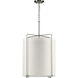 Kempsey 3 Light 17.75 inch Brushed Nickel Pendant Ceiling Light