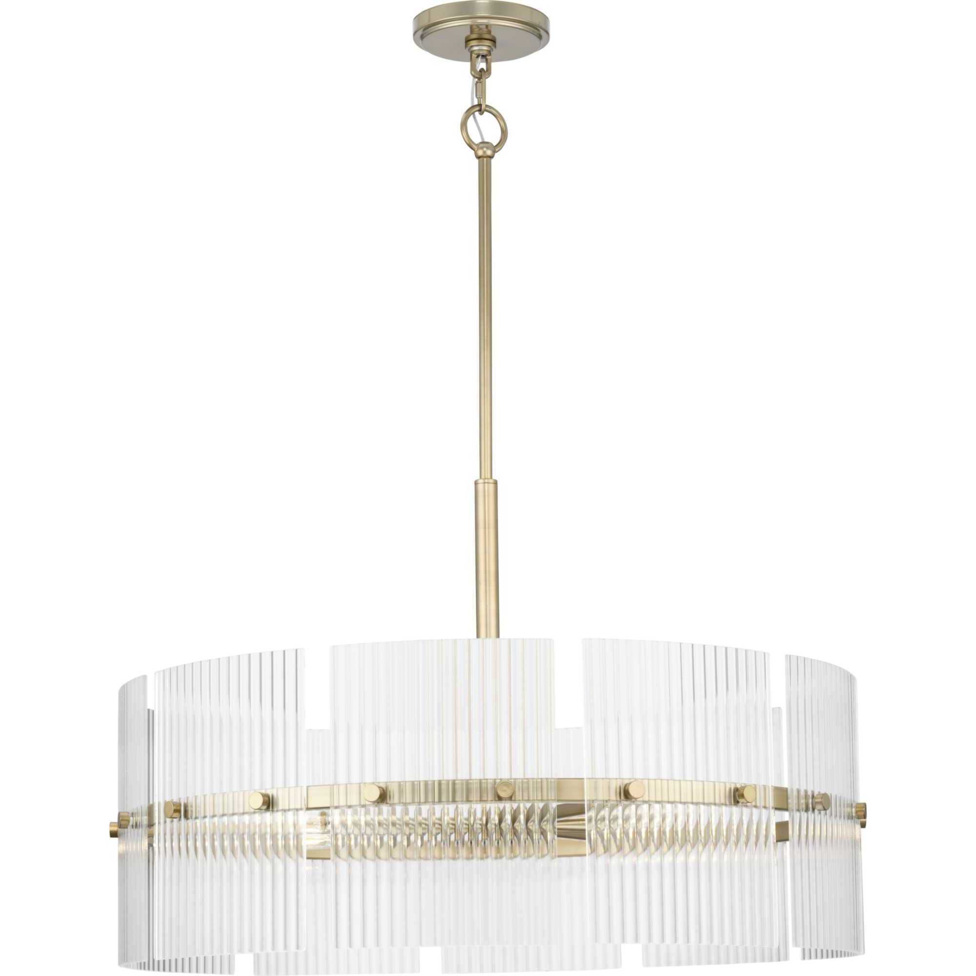 Seville 6 Light 27.87 inch Soft Gold Chandelier Ceiling Light, Design Series