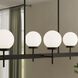 Rigsby 6 Light 43.75 inch Matte Black Linear Chandelier Ceiling Light