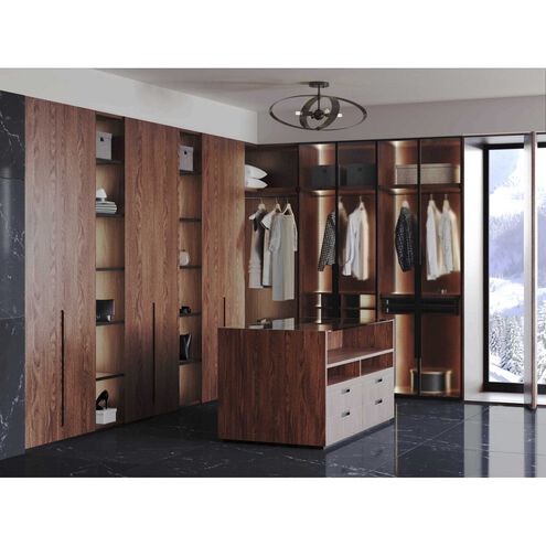 Allegheny 4 Light 24 inch Matte Black Semi-Flush Mount Ceiling Light, Design Series