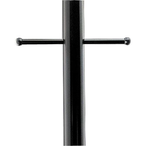 Outdoor Posts 84 inch Matte Black Outdoor Aluminum Post in Standard, with Ladder Rest