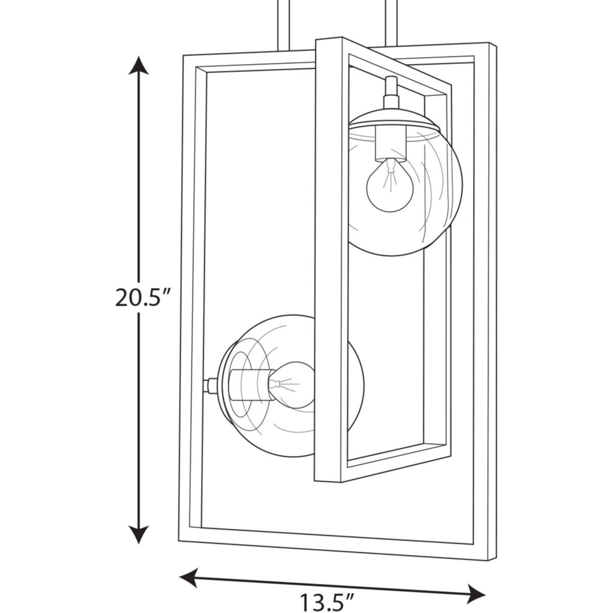 Atwell 2 Light 14 inch Brushed Nickel Pendant Ceiling Light