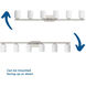 Replay 6 Light 48 inch Brushed Nickel Bath Vanity Wall Light