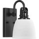 Preston 1 Light 7.5 inch Matte Black Bath Light Wall Light