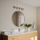 Merry 4 Light 30 inch Polished Chrome Bath Vanity Wall Light