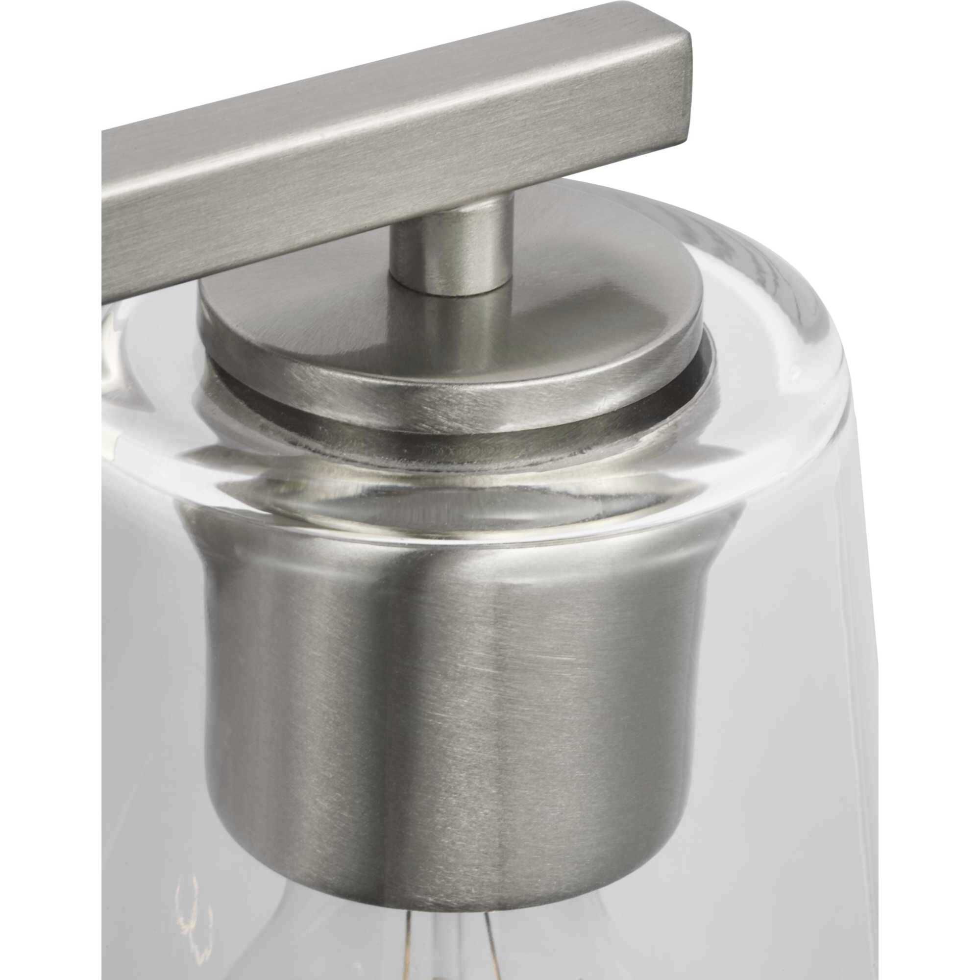 Vertex 2 Light 12.87 inch Brushed Nickel Bath Light Wall Light