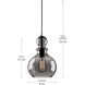 Staunton 1 Light 8.5 inch Graphite Pendant Ceiling Light, Design Series