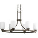 Orbitz 6 Light 32 inch Antique Bronze Chandelier Ceiling Light