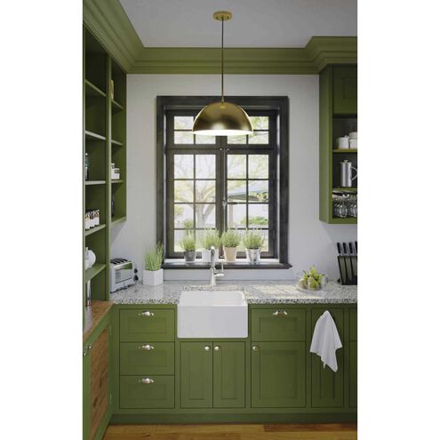 Dome LED LED 16 inch Satin Aluminum Pendant Ceiling Light, Progress LED