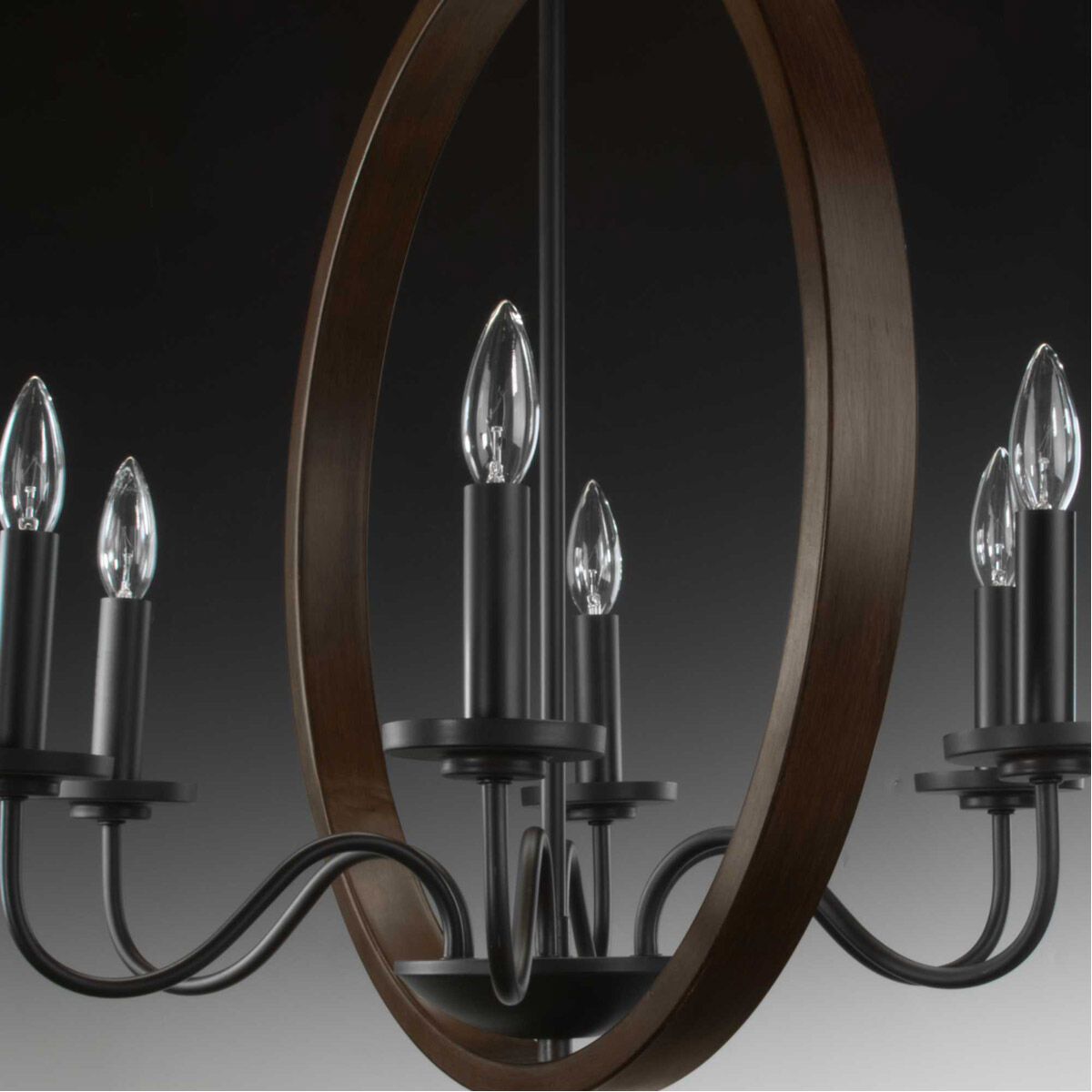 Fontayne 6 Light 22 inch Antique Bronze Chandelier Ceiling Light, Design Series