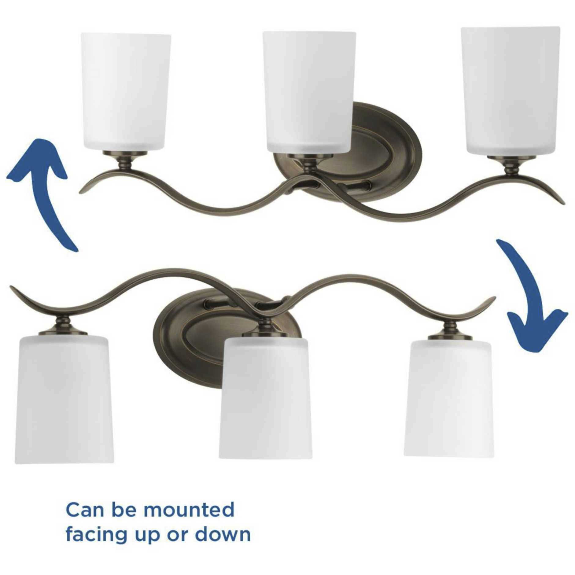 Inspire 3 Light 22 inch Antique Bronze Bath Vanity Wall Light