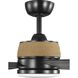 Shaffer II 56 inch Matte Black with Matte Black/Rustic Charcoal Blades Ceiling Fan, Progress LED