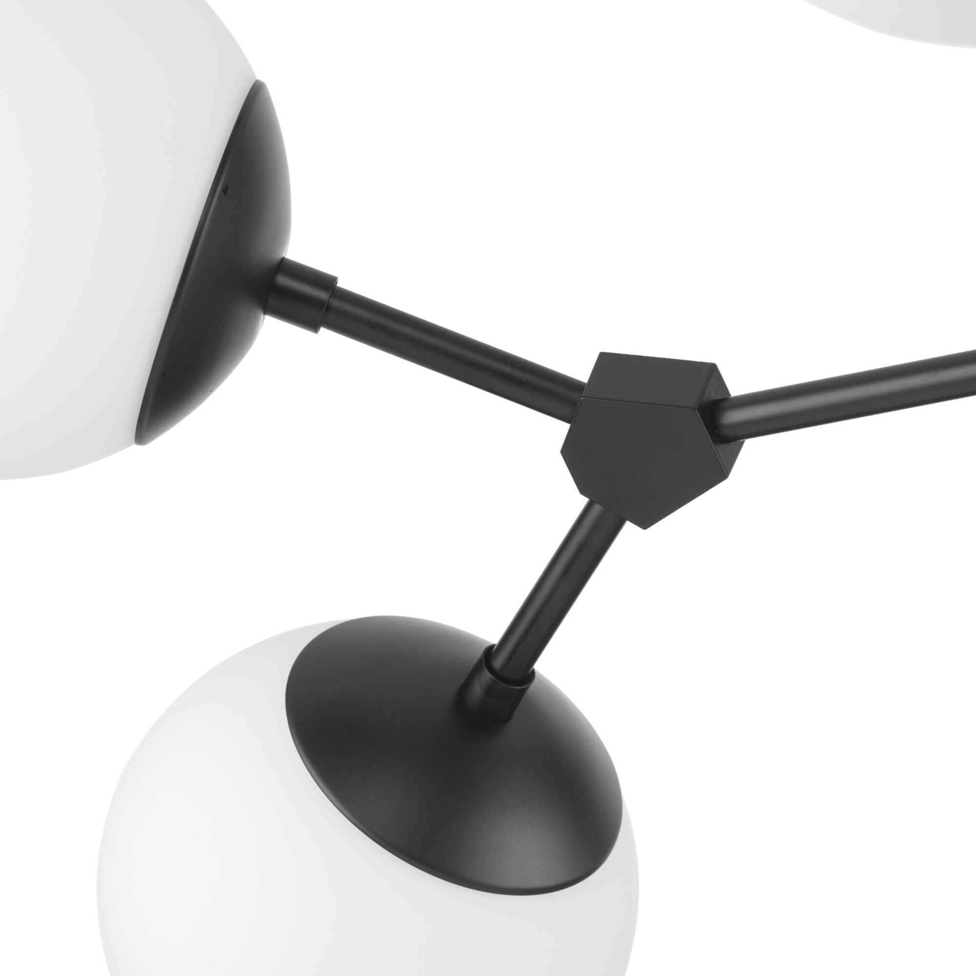 Haas 6 Light 33.5 inch Matte Black Chandelier Ceiling Light, Design Series