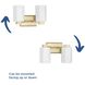 Estrada 2 Light 13.37 inch Brushed Gold Bathroom Vanity Light Wall Light