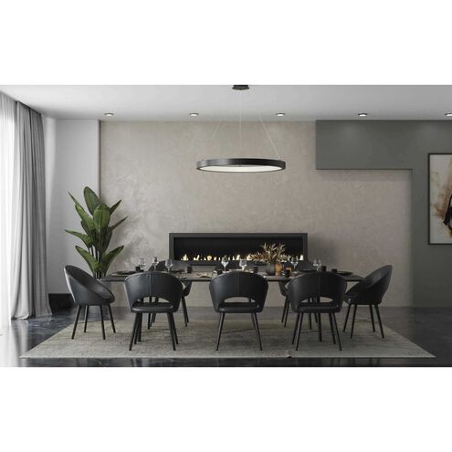 Inverse LED LED 30 inch Matte Black Pendant Ceiling Light, Progress LED