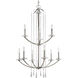 Nisse 9 Light 28 inch Polished Nickel Chandelier Ceiling Light