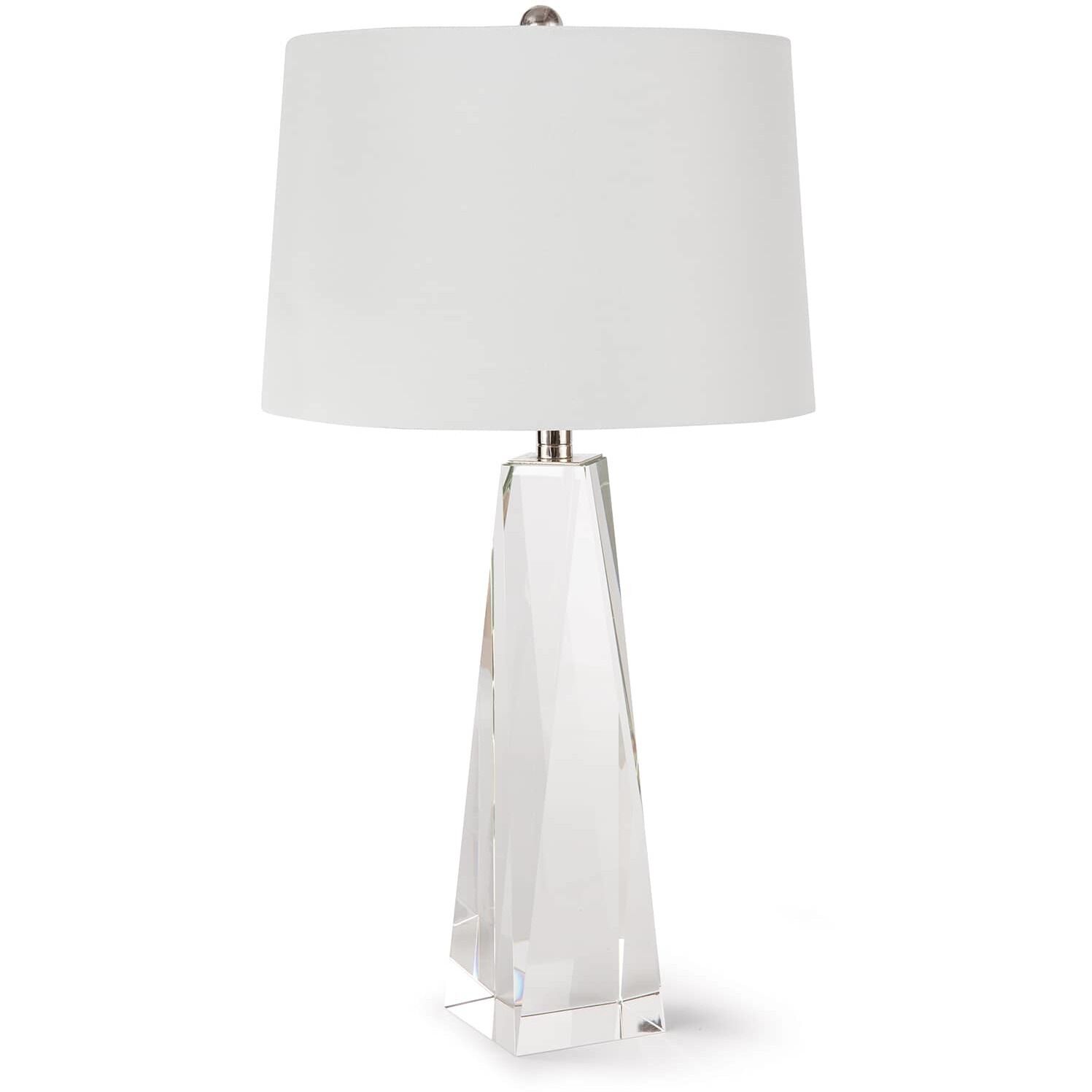 Angelica 27 inch 150.00 watt Clear Table Lamp Portable Light, Small