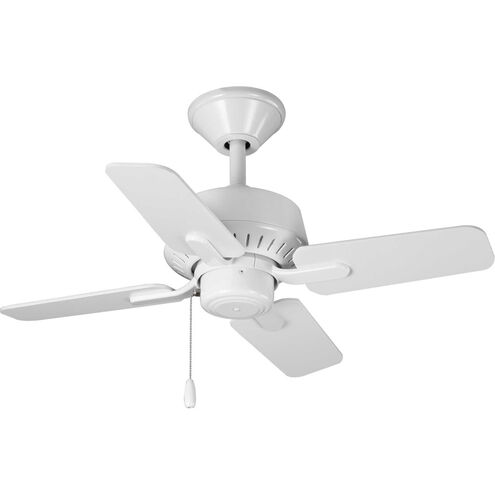 Drift 32 inch White with White/Driftwood Blades Ceiling Fan