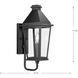 Richmond Hill 1 Light 17.5 inch Textured Black Outdoor Wall Lantern, Design Series