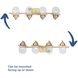 Northlake 4 Light 32.5 inch Vintage Brass Bath Light Wall Light