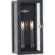 Stature 2 Light 16 inch Oil Rubbed Bronze Outdoor Wall Lantern