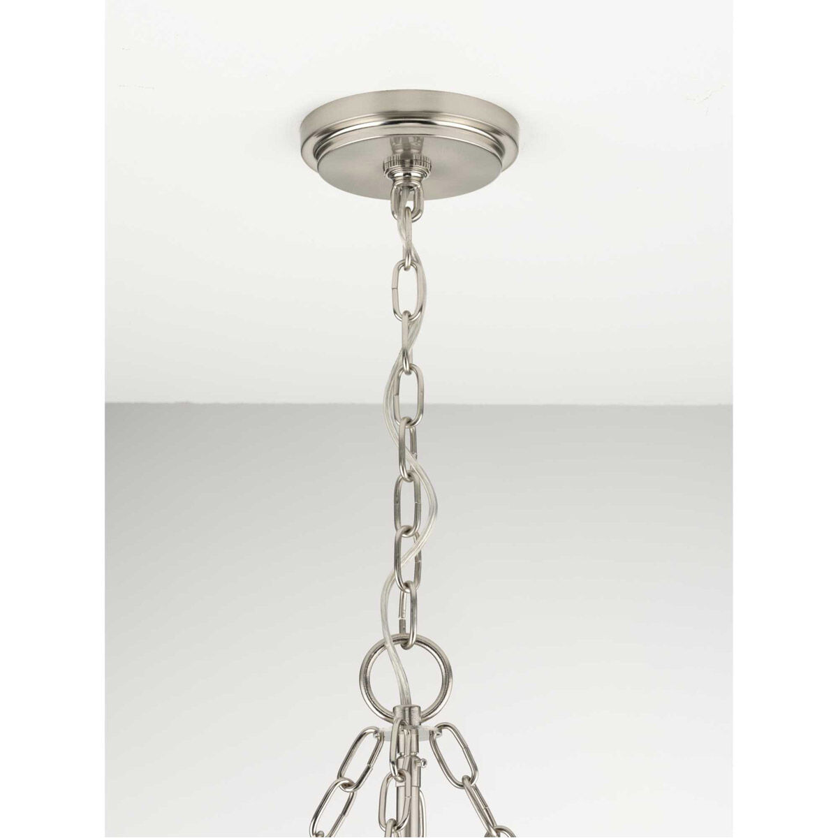 Mauldin 3 Light 17 inch Brushed Nickel Pendant Ceiling Light, Design Series