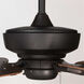 Lakehurst 60 inch Forged Black with Toasted Oak Blades Indoor/Outdoor Ceiling Fan