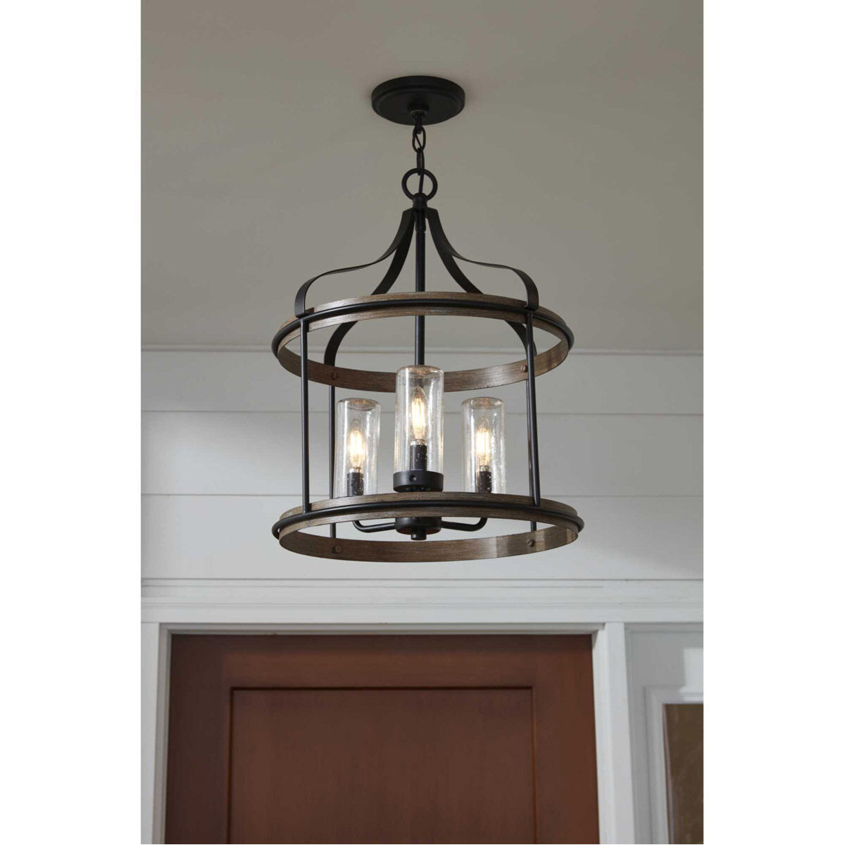 Brenham 3 Light Matte Black Pendant Ceiling Light