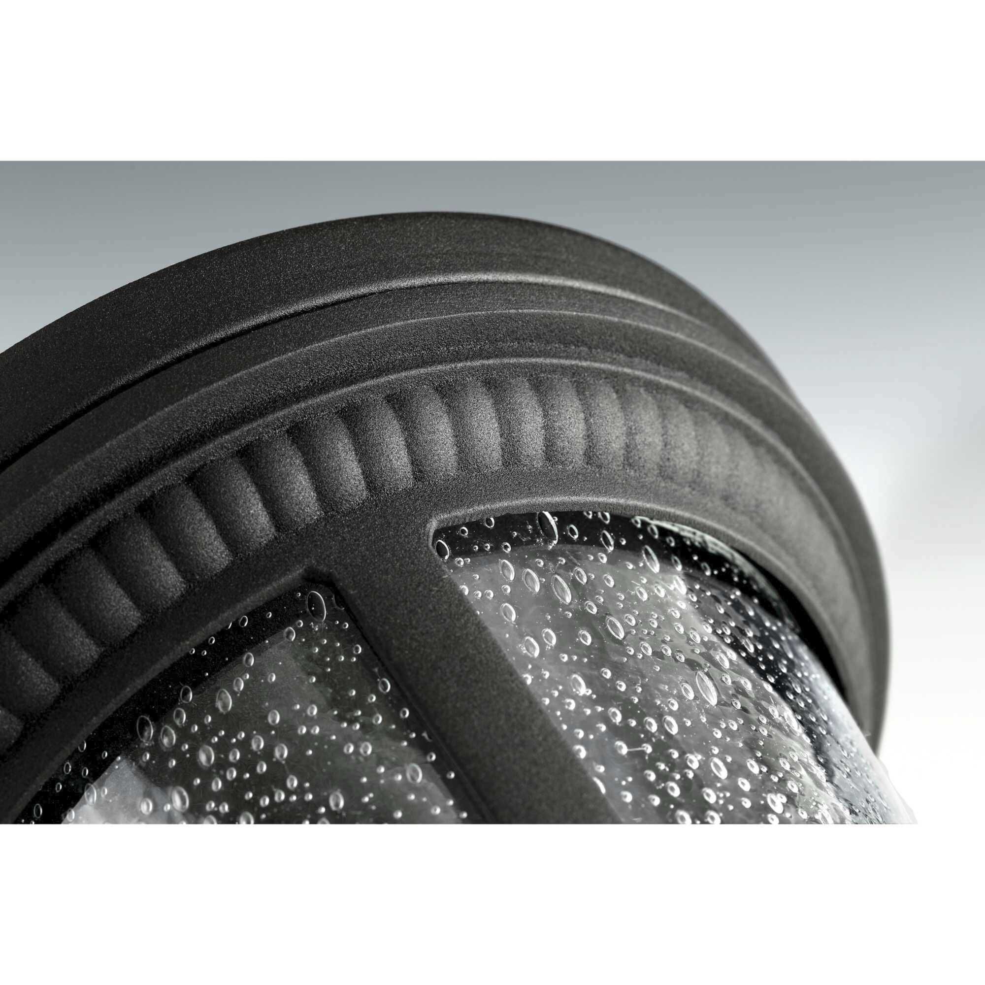 Westport 1 Light 9 inch Textured Black Outdoor Flush Mount in Bulbs Not Included, Clear Seeded