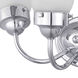 Fluted Glass 3 Light 16 inch Polished Chrome Bath Vanity Wall Light in Etched