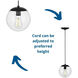 Atwell 1 Light 12 inch Matte Black Pendant Ceiling Light, Large