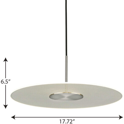 Spoke LED LED 18 inch Brushed Nickel Pendant Ceiling Light, Progress LED