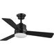 Trevina II 44 inch Black with Matte Black Blades Ceiling Fan, Progress LED