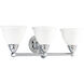 Botanical 3 Light 24 inch Polished Chrome Bath Vanity Wall Light