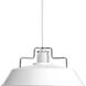 Archives 1 Light 18 inch White Pendant Ceiling Light